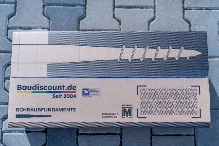 Paketinhalt der Baudiscount Schraubfundamente