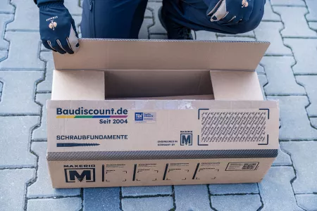 Paketinhalt der Baudiscount Schraubfundamente